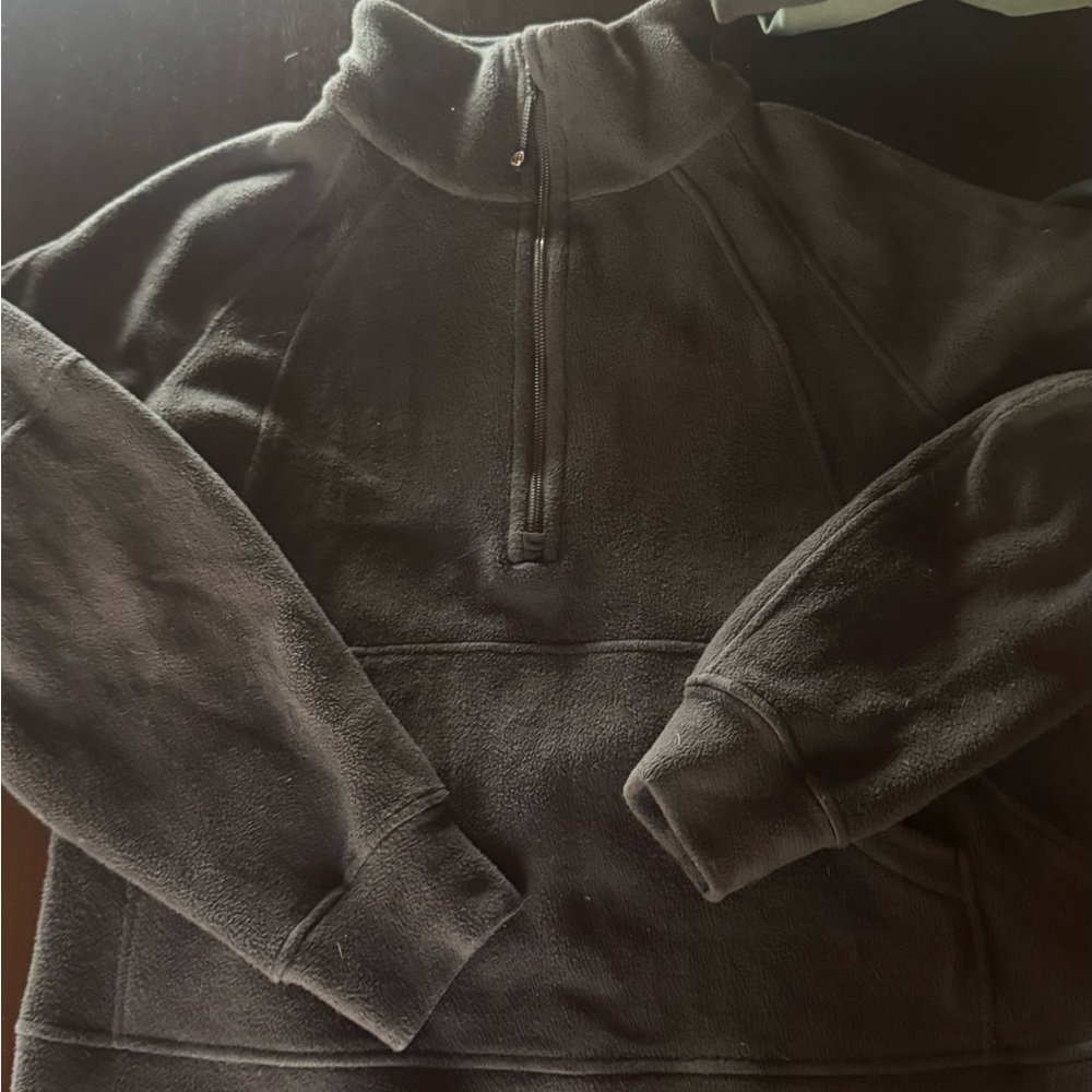 Lululemon Scuba Half Zip * fleece size M/L black full length